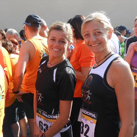 Cristina ed Alessandra alla partenza