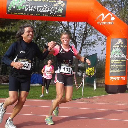 Cristina e Salvatore all'ingresso in pista