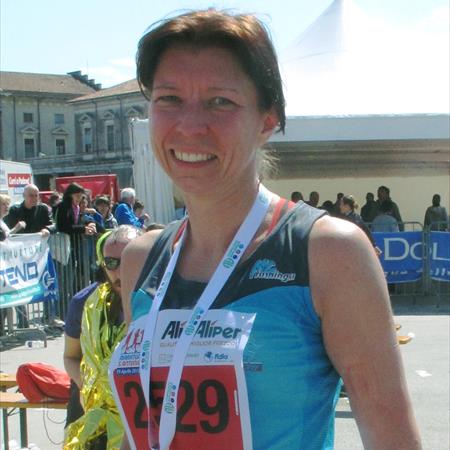 Kasia finiser alla maratona di Padova