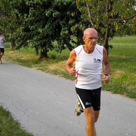 Beppe all'inizio della gara