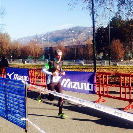 Michele Scalvini all'arrivo
