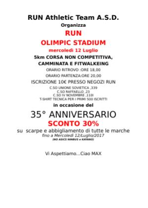Run Olimpic Stadium